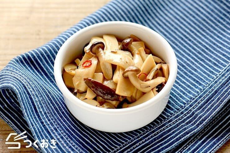 エリンギ入りきのこのオイル炒め