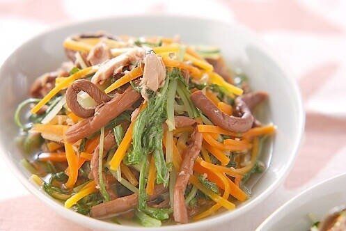 ツナと水菜のサッと煮