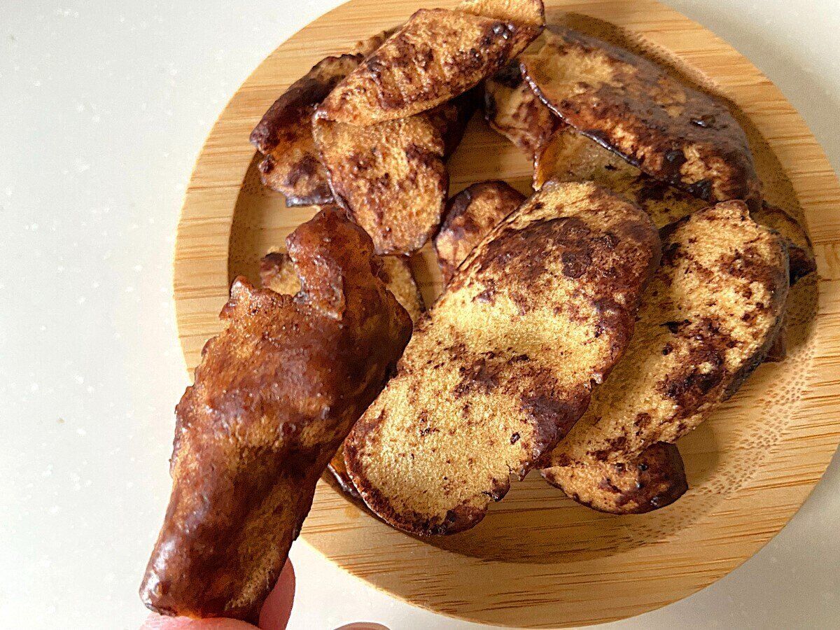 たっぷりコーティングされているものも