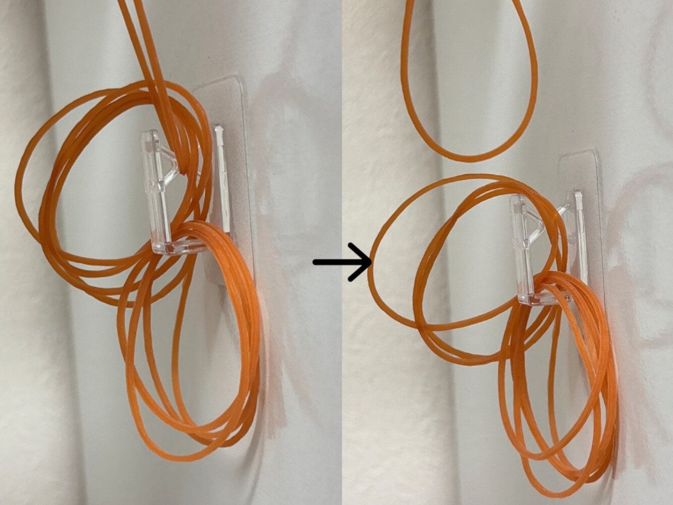 セリア粘着シート輪ゴムホルダー