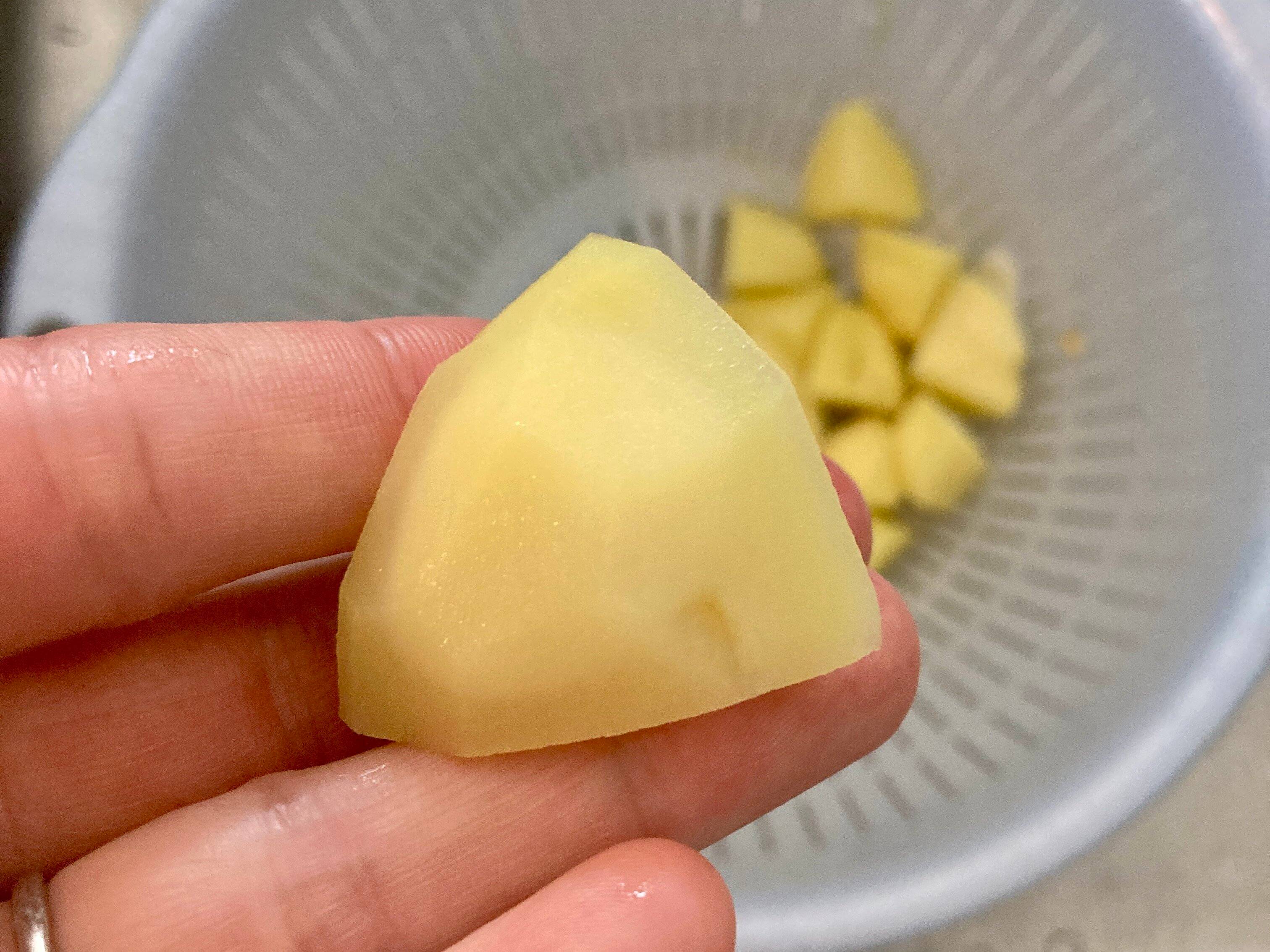 ペクチンが硬化したジャガイモ