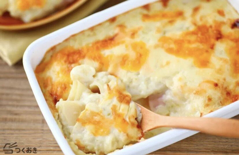 たけのことハムのグラタン