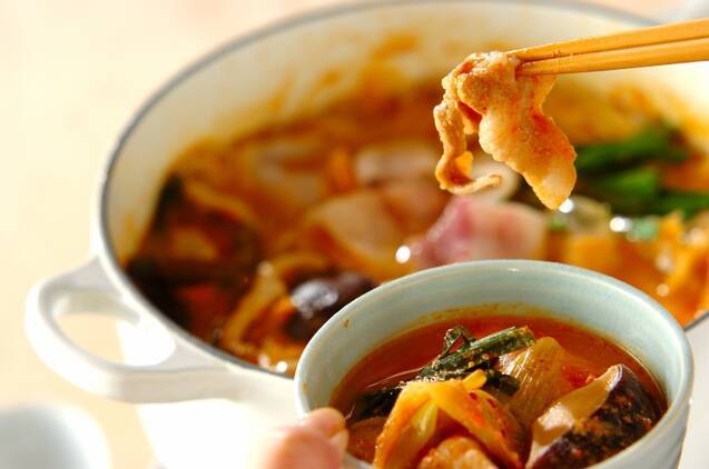 豆乳でマイルド!絶品キムチ鍋