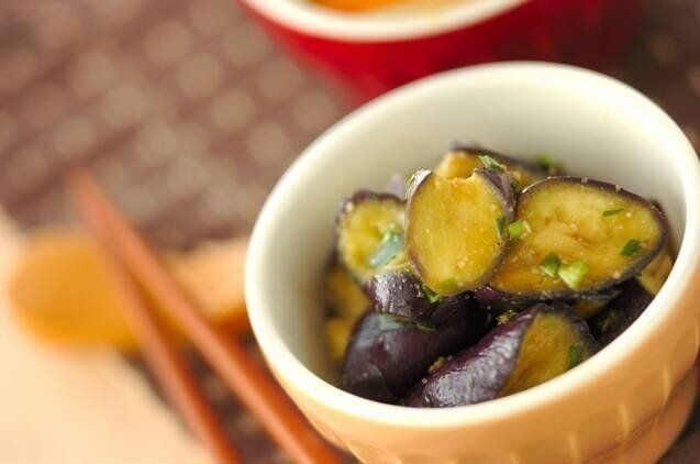 ナスのニラ和え