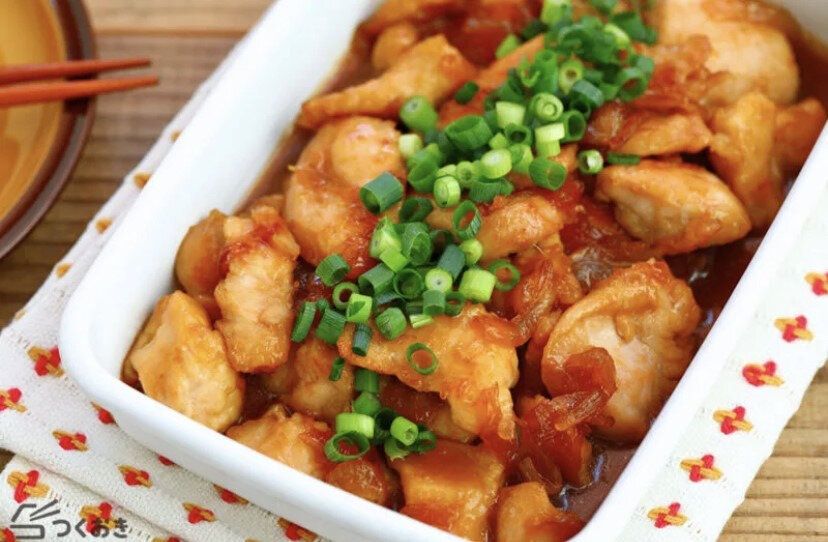 鶏むね肉のはちみつしょうが焼き