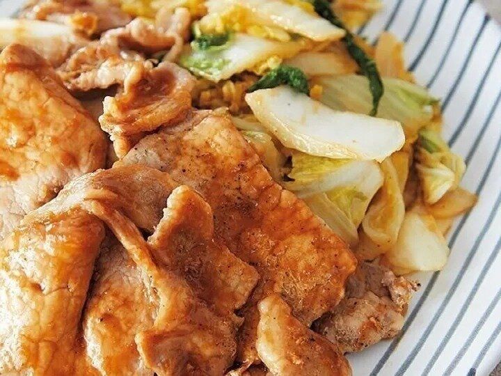 豚肉と白菜のしょうが焼き