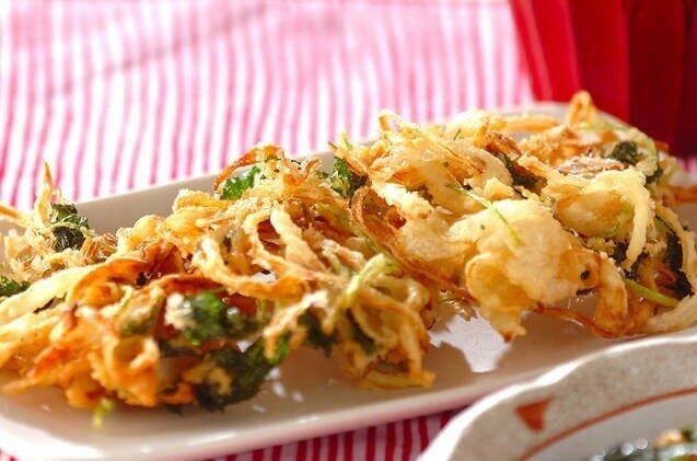 甘酢ショウガのかき揚げ