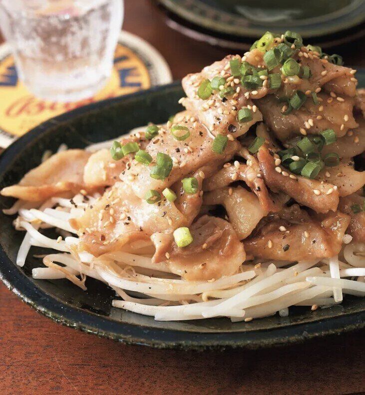 【電子レンジで】ガーリック豚もやし