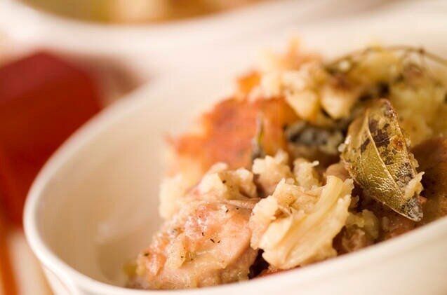 鶏肉ニンニクとろとろソース