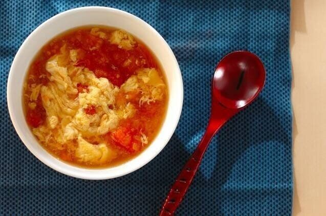 トマトの卵とじ