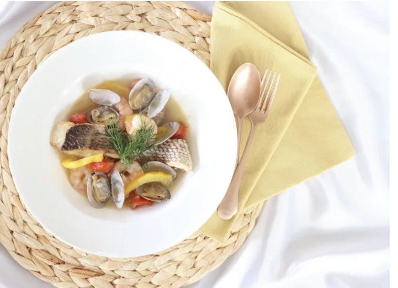 【フライパンで１５分！】簡単なのに映える！魚介のスープ