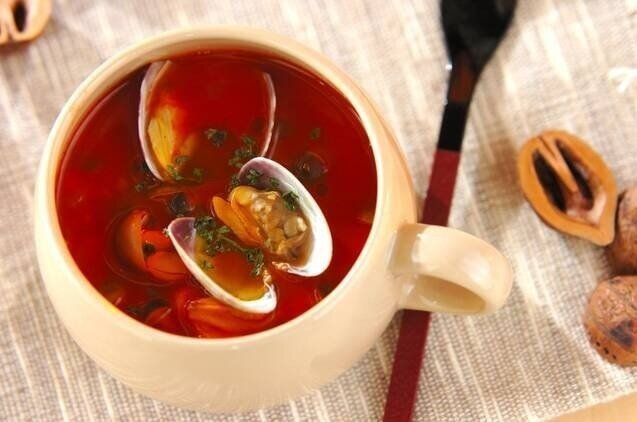 アサリのミネストローネ