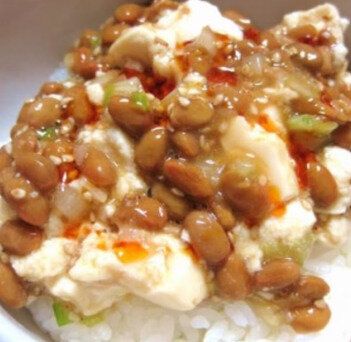 納得の☆納豆腐丼