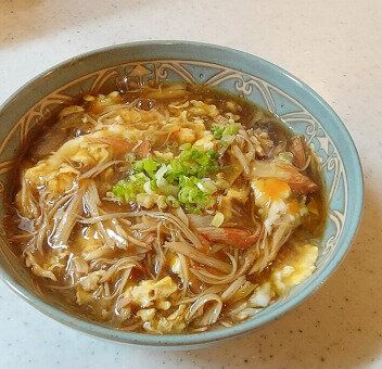 酸辣湯風あんかけ豆腐丼