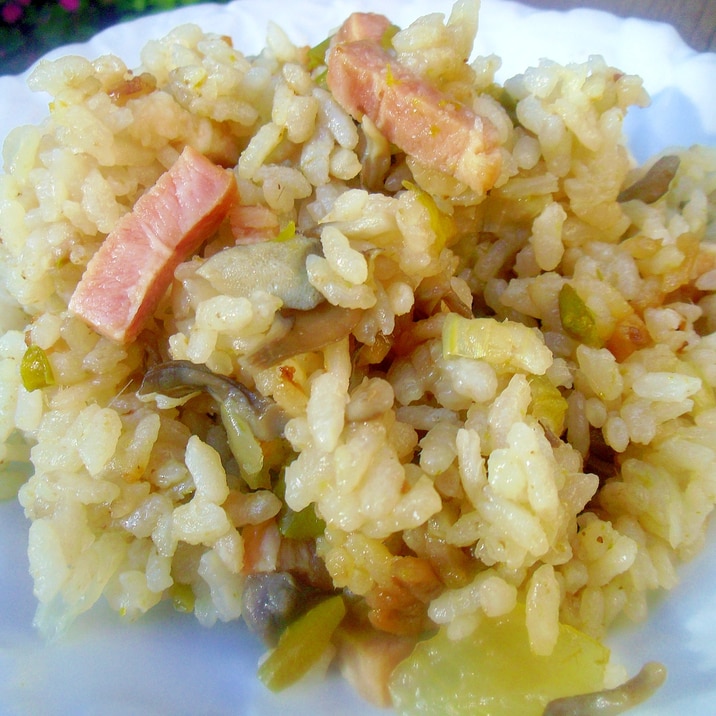 グリーンカレーの炊き込みご飯