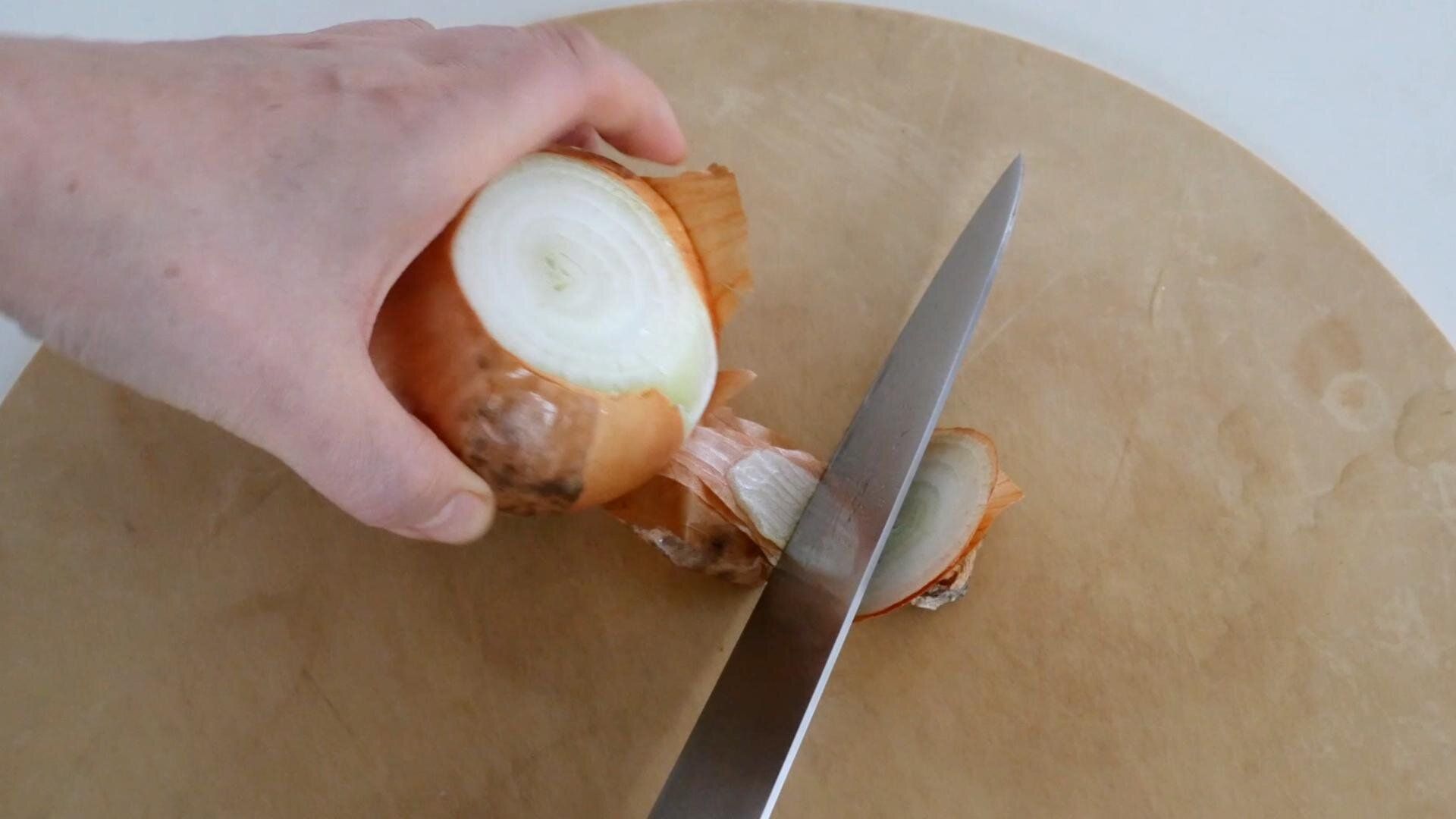 玉ねぎの皮むき