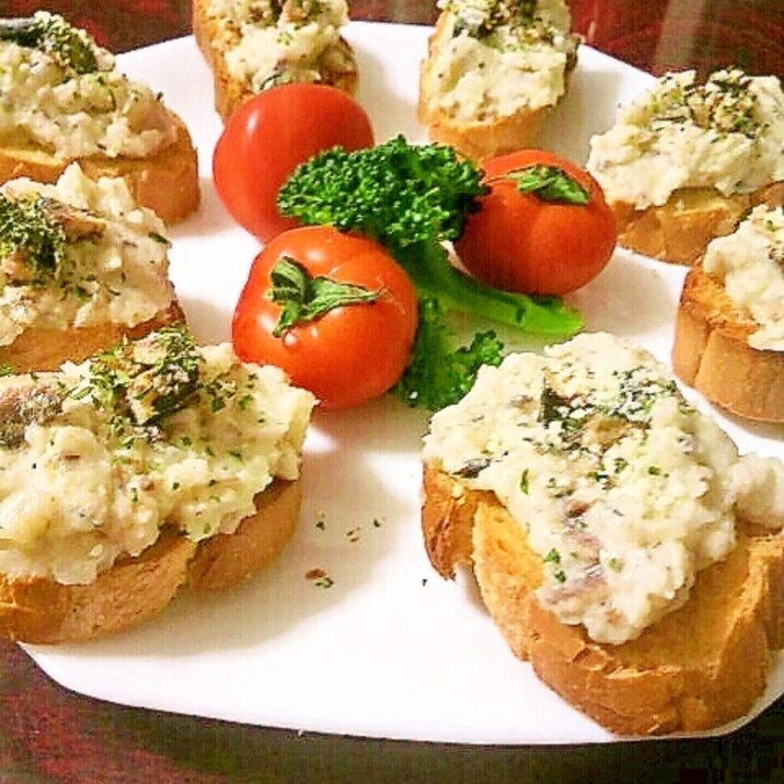 オイルサーディンとポテトのカナッペ レシピ・作り方