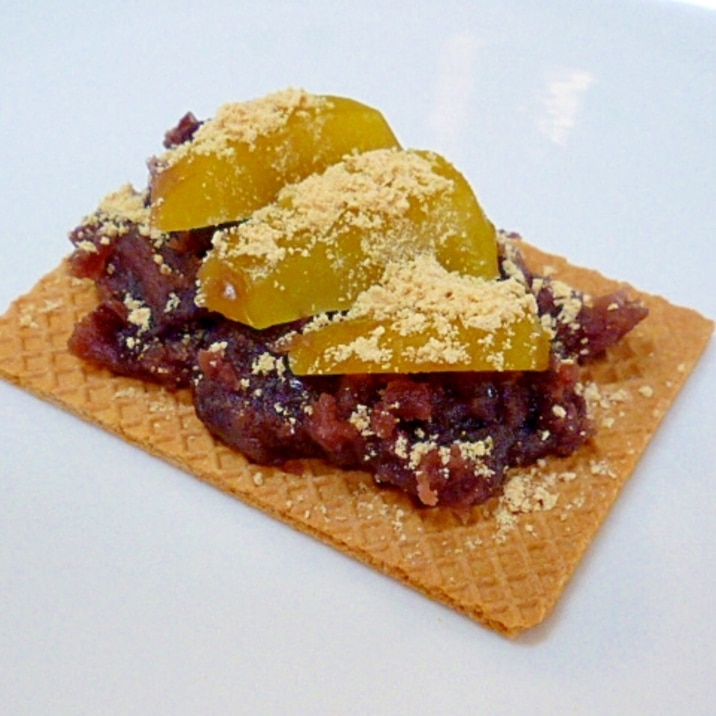 きな粉栗あんこの大麦クラッカー レシピ・作り方