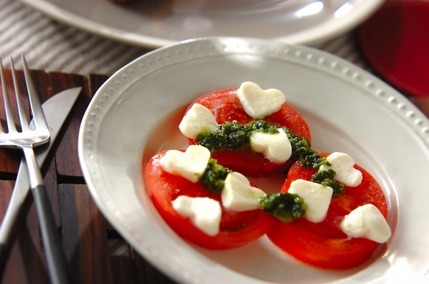 ハートのカプレーゼ