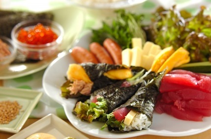 いろいろ手巻き寿司