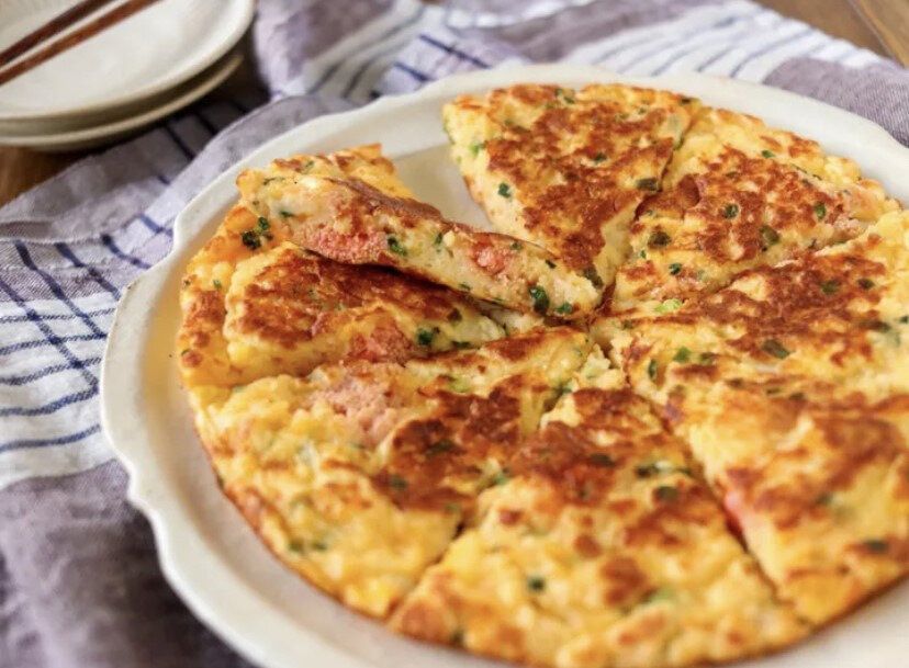 包丁不要!袋でモミモミ!はんぺんの明太チーズお好み焼きの簡単レシピ