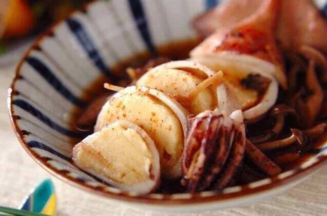 イカのハンペン詰め煮
