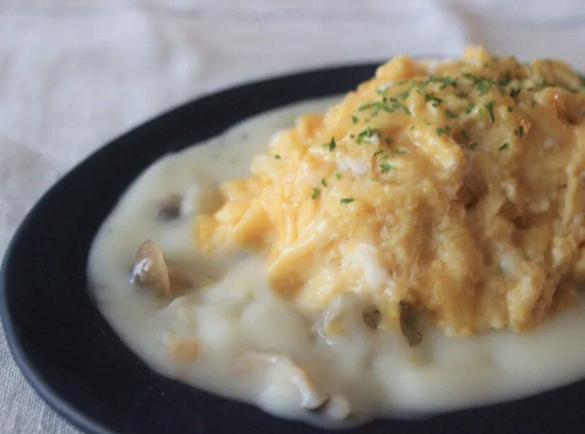 簡単すぎるシチューオムライス