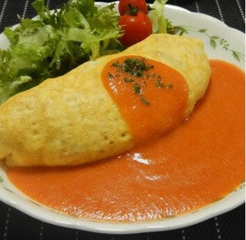 シチューリメイク!トマトクリームオムライス