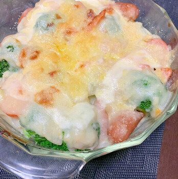 シチューリメイクでチーズ焼き