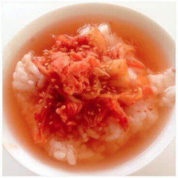 キムチのお茶漬け