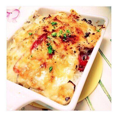 ヘルシー！鯖の水煮缶としめじドリア