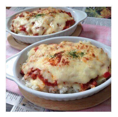 たっぷりチーズdeミートソースドリア♪