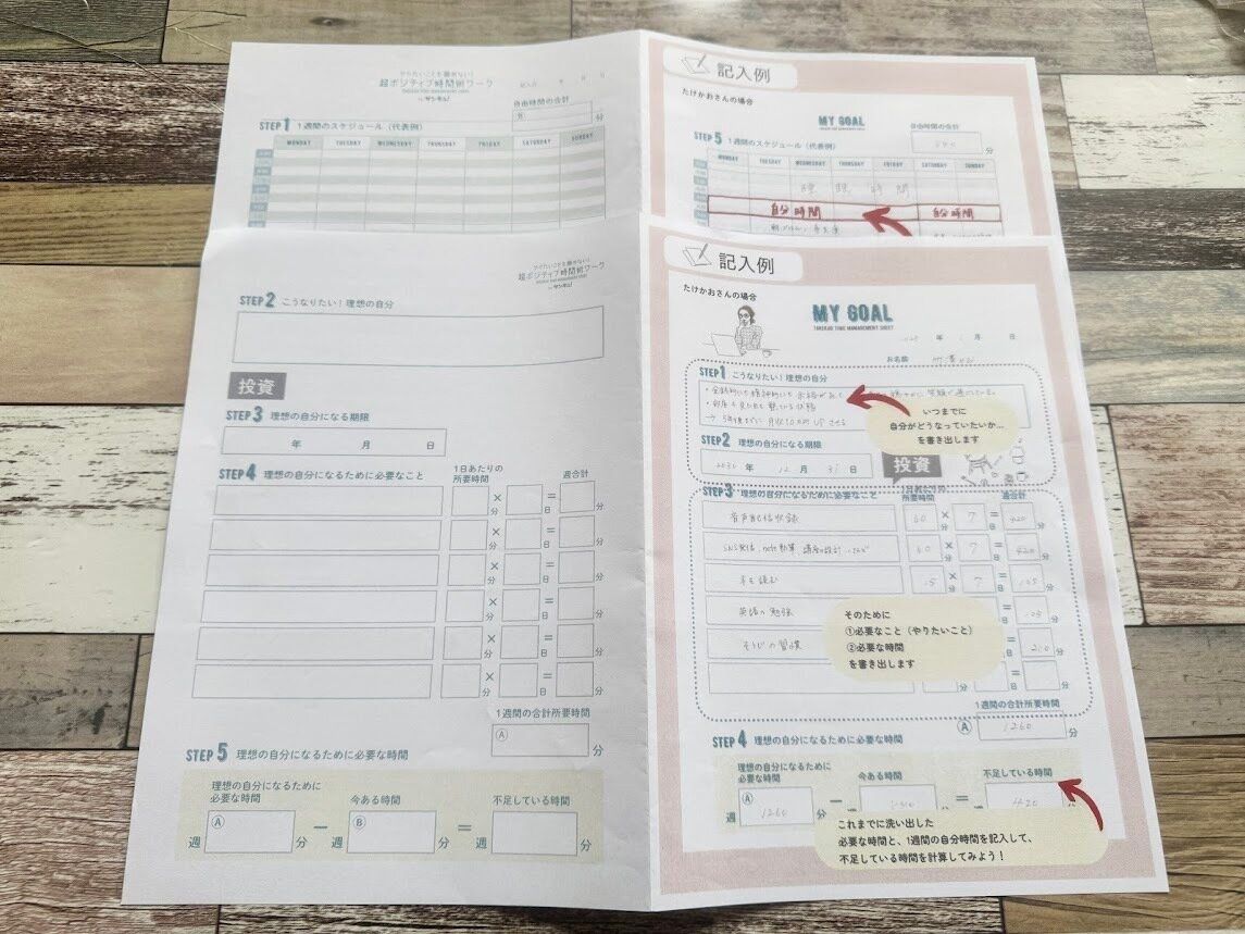 超ポジティブ時間術ワークシート