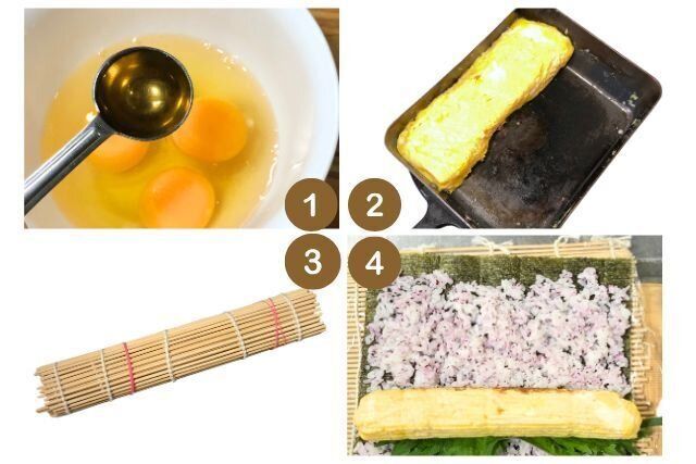 たまご巻き手順