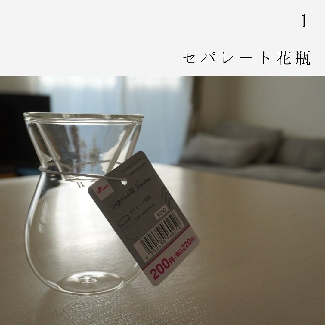 【ダイソー】買ってよかった！セパレート花瓶
