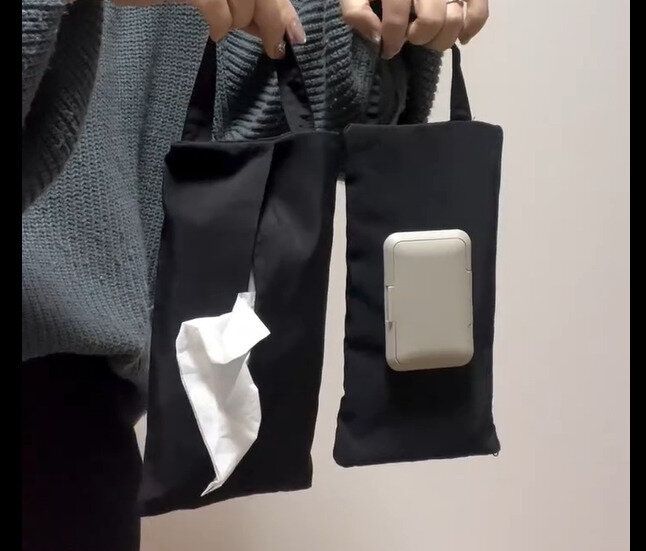 【3COINS】至るところがすっきり!ティッシュウェットティッシュポーチ