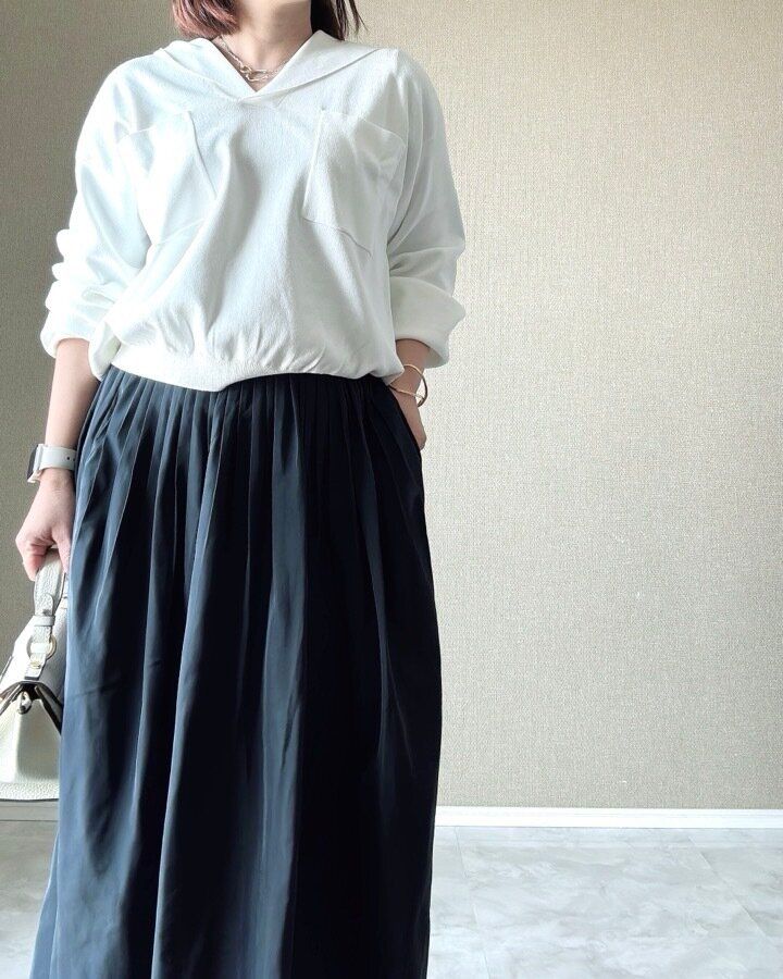 リラックスフーデッドセーター ユニクロ