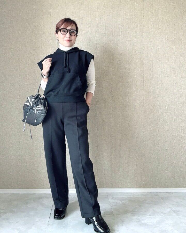 スウェットノースリーブパーカ