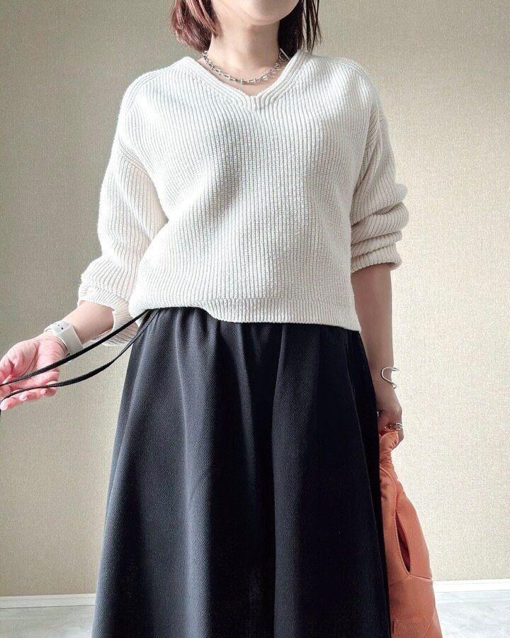 メッシュギャザーロングスリットスカート