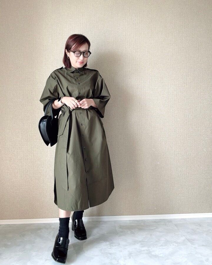 UNIQLO:C コットンオーバーサイズシャツワンピース