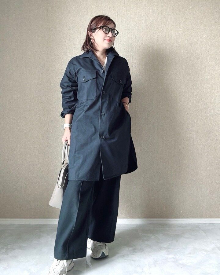 UNIQLO:C オーバーサイズシャツコーデ