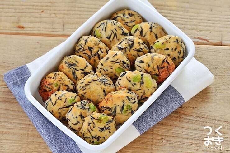 枝豆ひじきの鶏だんご
