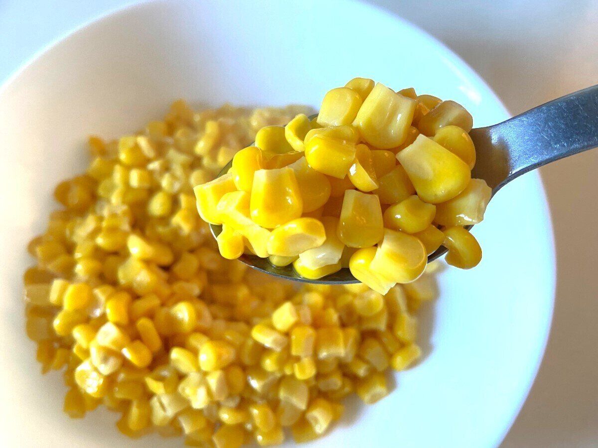 コーンが甘い