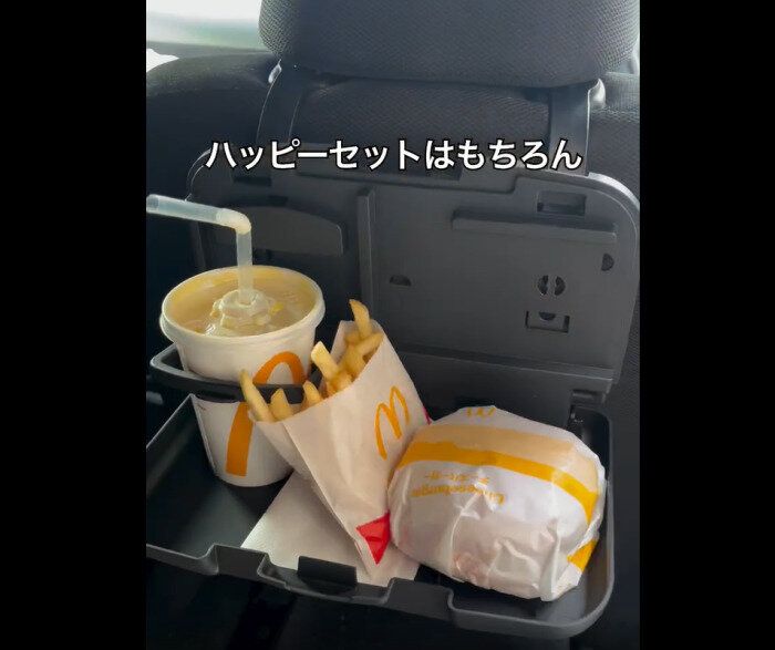 【ダイソー】ドリンクホルダー爆誕！ リアシートトレイ