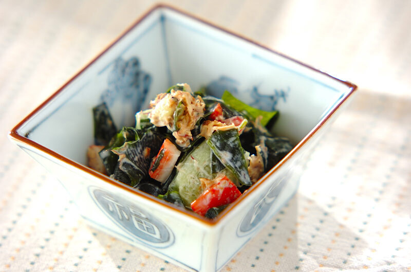 ワカメのカラシマヨ和え