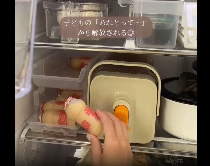 【セリア】あれ取ってがなくなる！乳酸菌飲料ラック