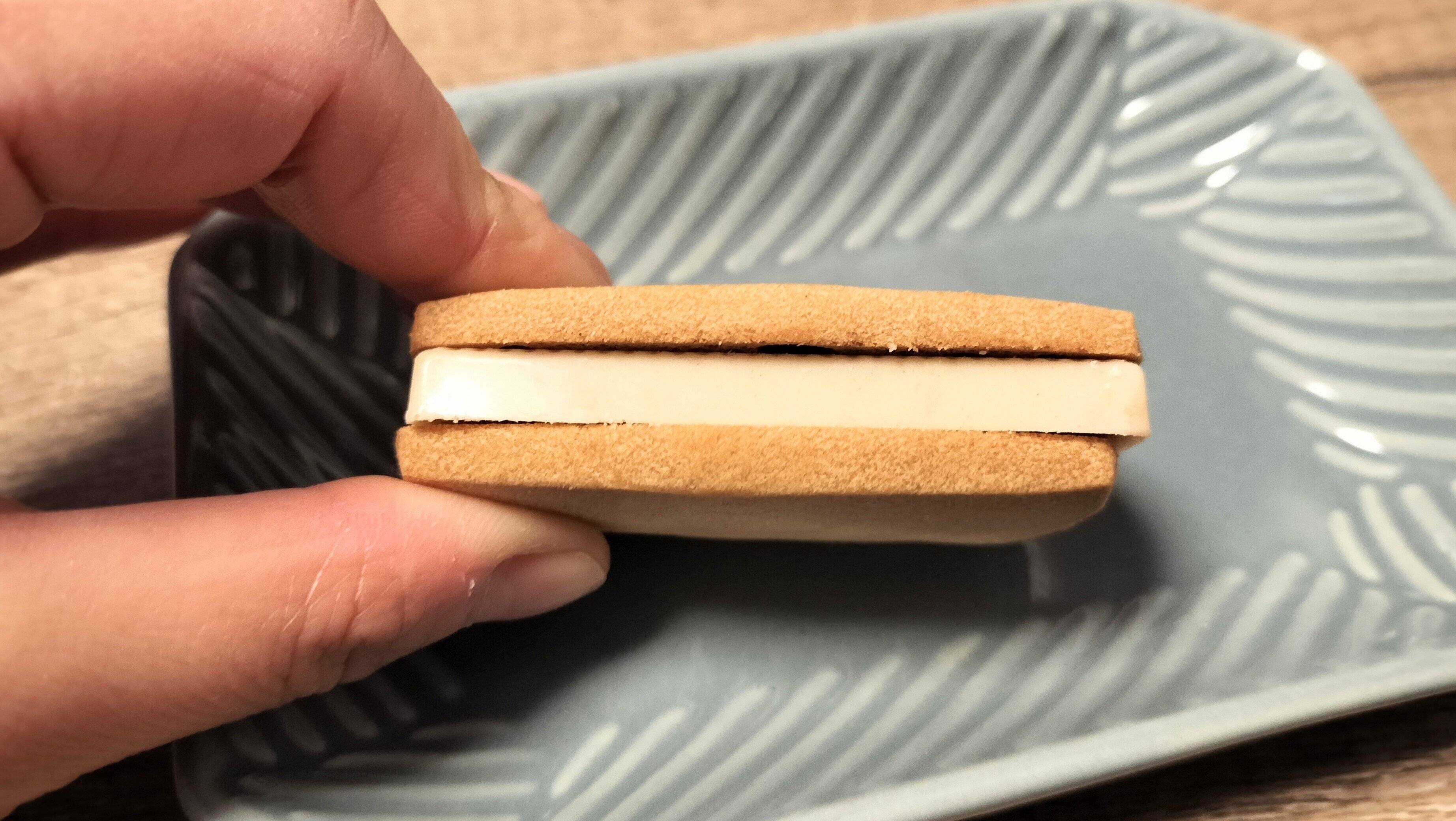 アップルシナモンのチョコの厚み