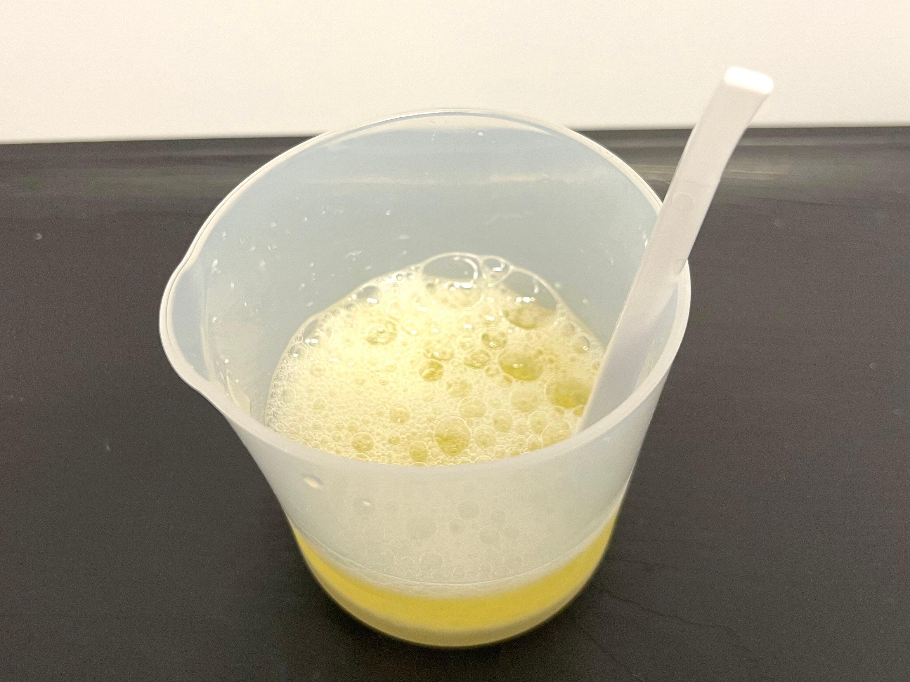 卵白泡立て始め