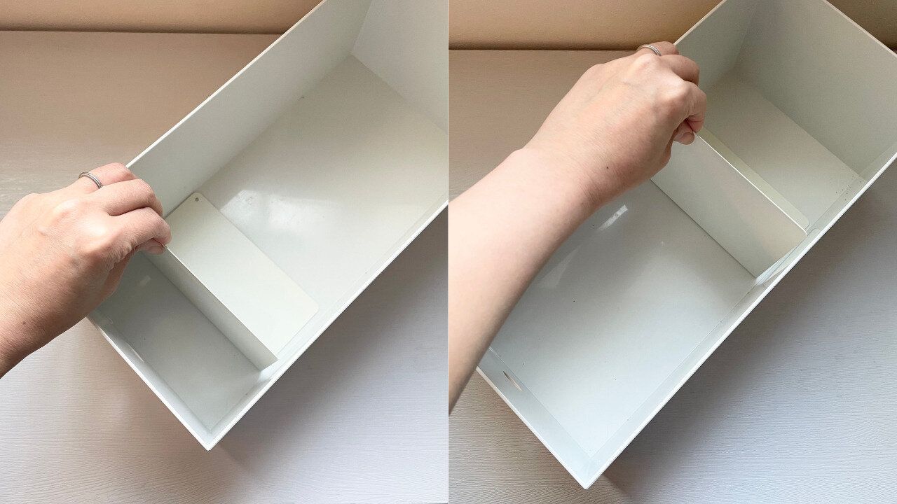 ブックエンドで仕切り位置が自由自在