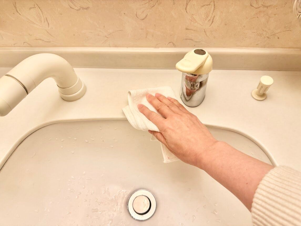 使うたびにサッと水気を拭く